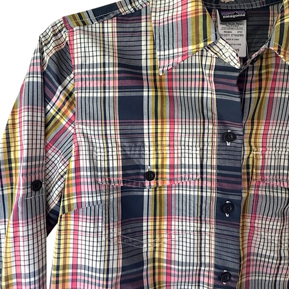 NWT | PATAGONIA WOMEN’S PLAID OVERCAST SHIRT LONG SLEEVE BUTTON FRONT| SIZE: 0 - Picture 3 of 10
